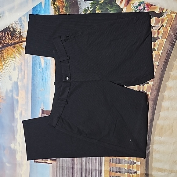 Lululemon Black Pinstripe Pants Size 34x34 - Picture 1 of 5